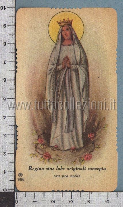 Collezionismo di santini di Vergini Maria Madonne immagini mariane
